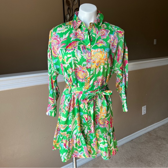 Zara Dresses Zara Printed Satin Dress Multicolor 848152 Poshmark